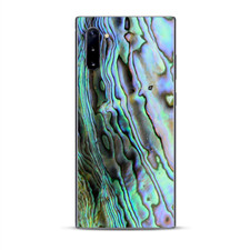 Skins Decal Wrap for Samsung Galaxy Note 10 Abalone Ripples Green Blue Purple