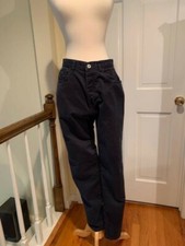 Vintage 80s90s Calvin Klein Indigo Blue Khaki Chino Jeans Size 10