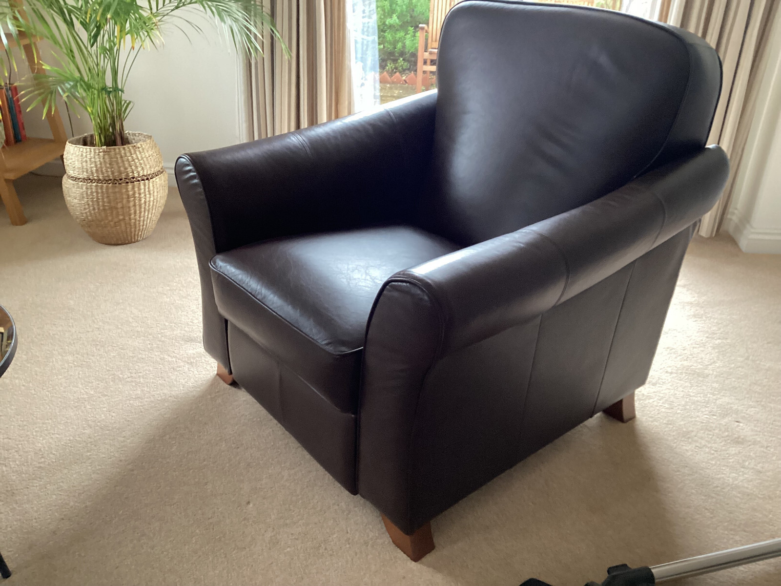Marks and Spencers Reclining Abbey Leather Armchair eBay