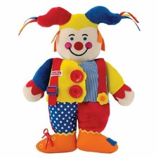 NEW Schylling Dress Up Jester Plush Clown Stuffed Animal Toy Jack Box Interactiv