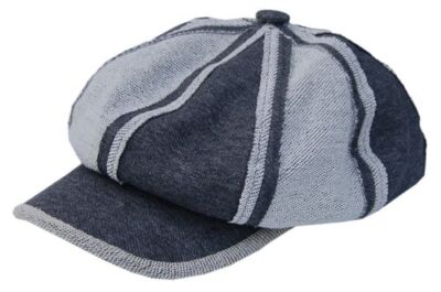 Cool4 XXL Patchwork Frottee Ballonmütze Anthrazit Natur Bakerboy Cap Chemo SBB03