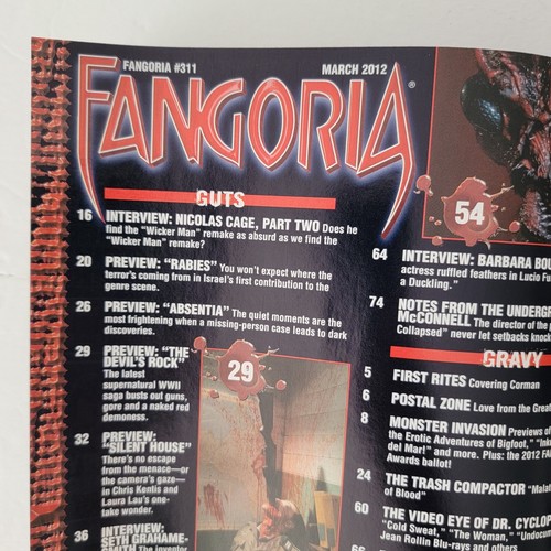 Fangoria 311 /Horror Movies/Gore/Alien/Sci-Fi/Fantasy/OOP/TV/Starlog/Creatures - Picture 3 of 14