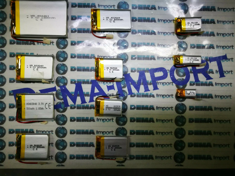 batterie a LiPo 3.7 v per varie mha ricaricabili arduino elettronico nuove  - Immagine 2 di 3