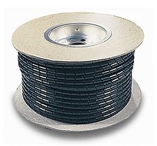 200 FOOT 1/4" BLACK CABLE HARNESS POLYETHYLENE SPIRAL WRAP UV RATED 6mm