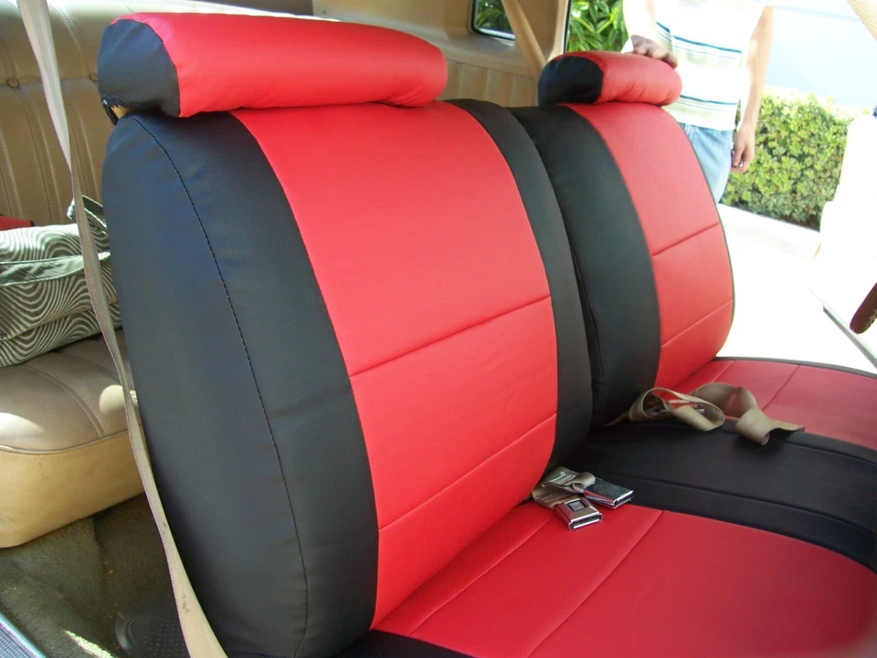 FUNDAS DE ASIENTO DELANTERAS DE CUERO IGGEE S. PARA CADILLAC DEVILLE 1977-1991 AJUSTE PERSONALIZADO Foto 2 de 4