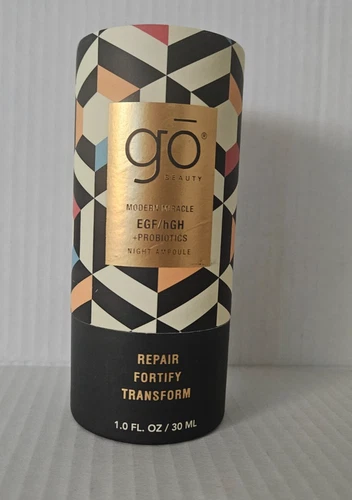 NEW Go Beauty MODERN MIRACLE EGF hGF +Probiotic Night  Ampoule1 fl oz