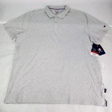 Champion Shirt Men's Size 2XL Golf Polo Gray Wicking Performance Activewear New