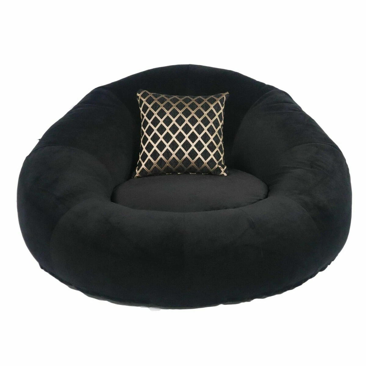 Seatcraft 1971 bella fabric home theater seat foam round lounge cuddle chair deals