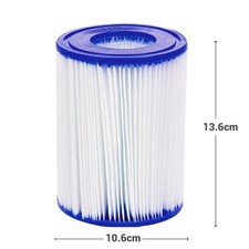 4X Pool Filterpatrone GRÖße II für Bestway 58094 Schwimmbad PUMPE TYP 2