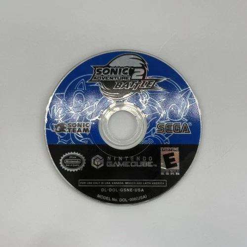 Sonic Adventure 2 Battle (Nintendo GameCube, 2002) Disc Only