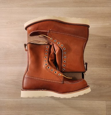 Red Wing Shoes Red Wing 877 Moc Toe Boots 8'' Shaft Oro Legacy 10 D