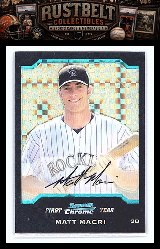 Matt Macri #58 2004 Bowman Chrome Draft Picks card