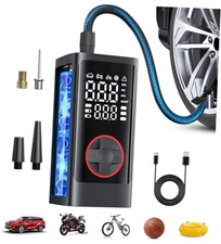 Tire Inflator Portable Air Compressor, 150PSI Cordless Air Pump for Car Tires, 