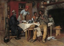 stunning oil painting handpainted on canvas- ‌ ‌A Pastoral Visit‌