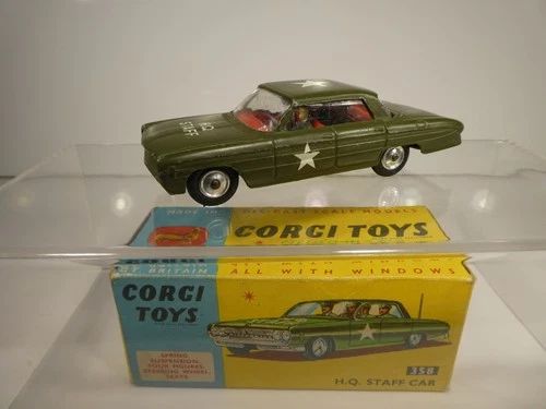 Corgi Toys 358 H.Q. Staff Car Vintage Boxed Original Excellent