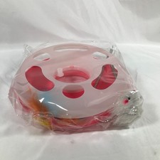 Interactive Cat Toy Circular Track with Rolling Ball Spring Mouse and Feathers