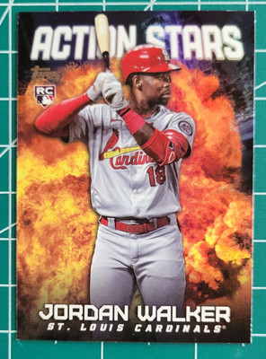 2023 Topps Action Stars Jordan Walker Rookie card #AS-12 Cardinals
