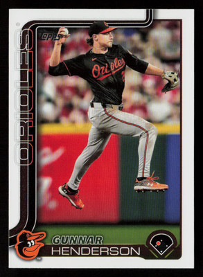 Gunnar Henderson 2025 Topps Series 1 #65 Baltimore Orioles