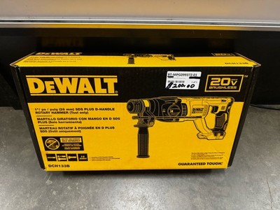 DeWALT DCH133B 20V Max 1  SDS Plus D-Handle Rotary Hammer -