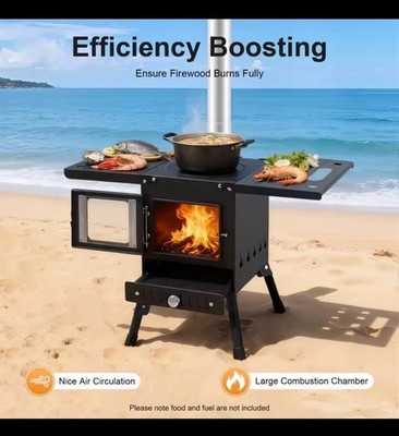 Outdoor Folding Camping Stove Portable Tent Stove