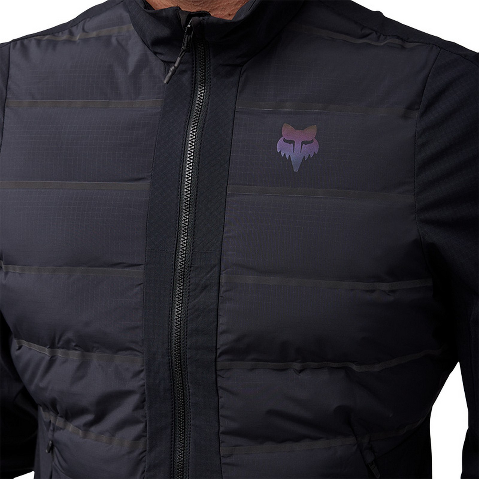 Fox Racing Flexair Fire Hybrid Lunar Mens MTB Mountain Bike Jacket Black