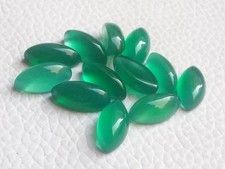 Natural Green Onyx Marquise Cabochon 5x10mm To 12x24mm Loose Gemstone
