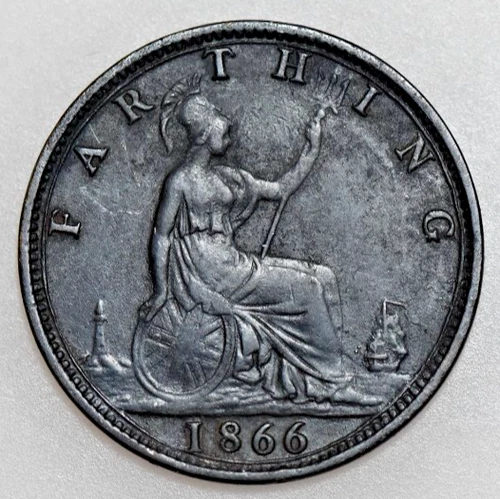 1866 Victoria Farthing — photo from the most recent tracked eBay sale