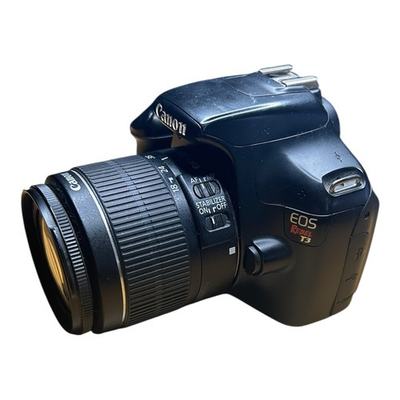 #ad #ad Canon EOS Rebel T3 DSLR Camera Body w EF S 18 55mm Lens No Battery $129.99