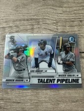 2020 Bowman Talent Pipeline Chrome Luis Robert, Andrew Vaughn, Micker Adolfo RC