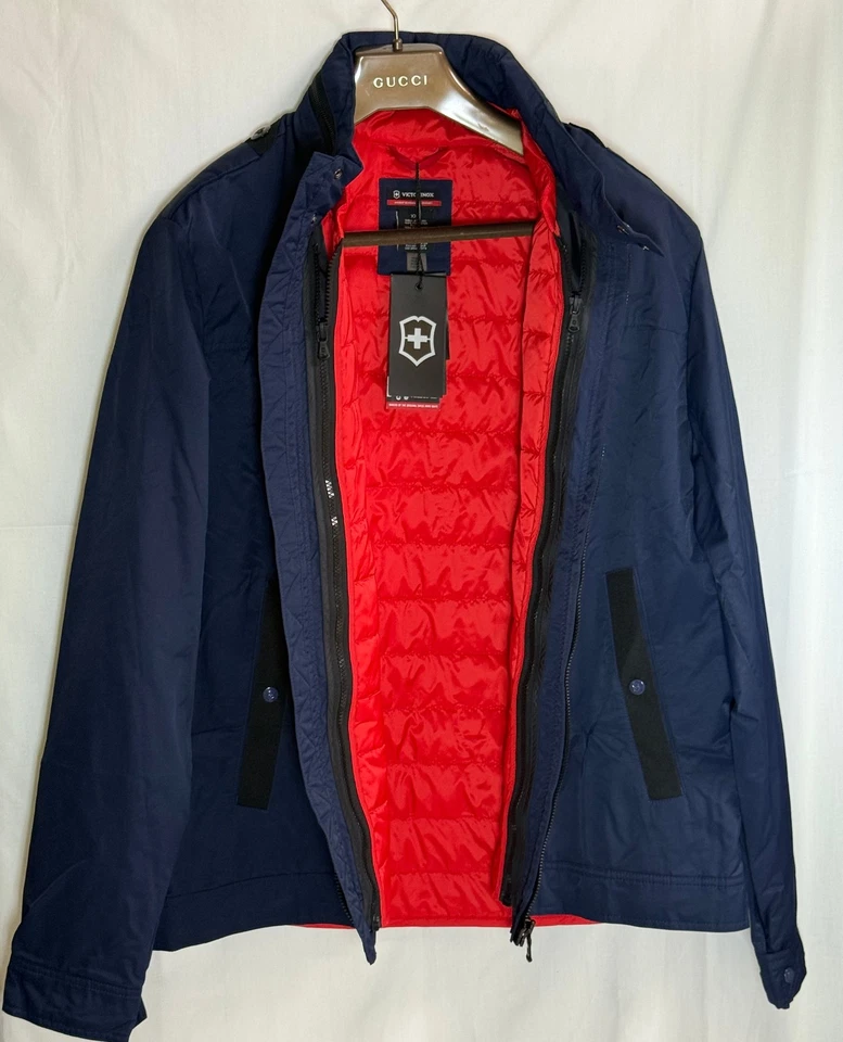 NWT Victorinox Men's Monty Jacket w/ Zip Out Quilted Vest - Navy - XXL Ret $350 - Image 4 of 4