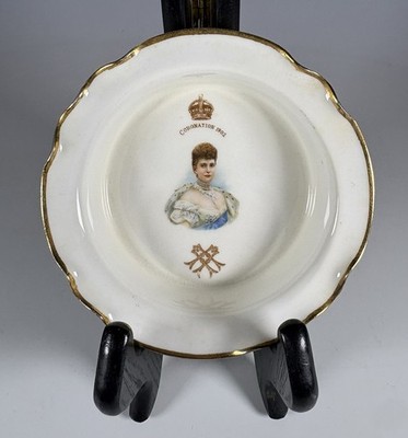 Royal Doulton 1911 Queen Alexandra Coronation Trinket Dish Pin Dish 4 3/8 