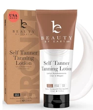 Beauty by Earth Self Tanner with Organic & Natural Ingredients, Fair-Medium 7.5