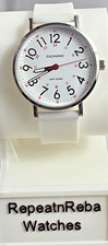 Nursing Watch, 30M Water Resistant, Analog w/Second Hand, White Silicone Band