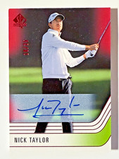 UPPER DECK SP AUTHENTIC GOLF AUTO SSP RED #/25 NICK TAYLOR PGA US OPEN