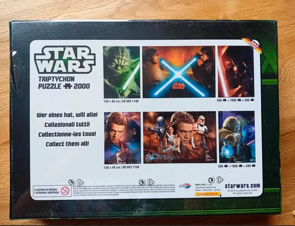 Star Wars Triptychon Puzzle OVP - Bild 2 von 2