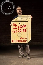 Vintage Dixie “Two Coins and It’s Automatic” Laundry Sign