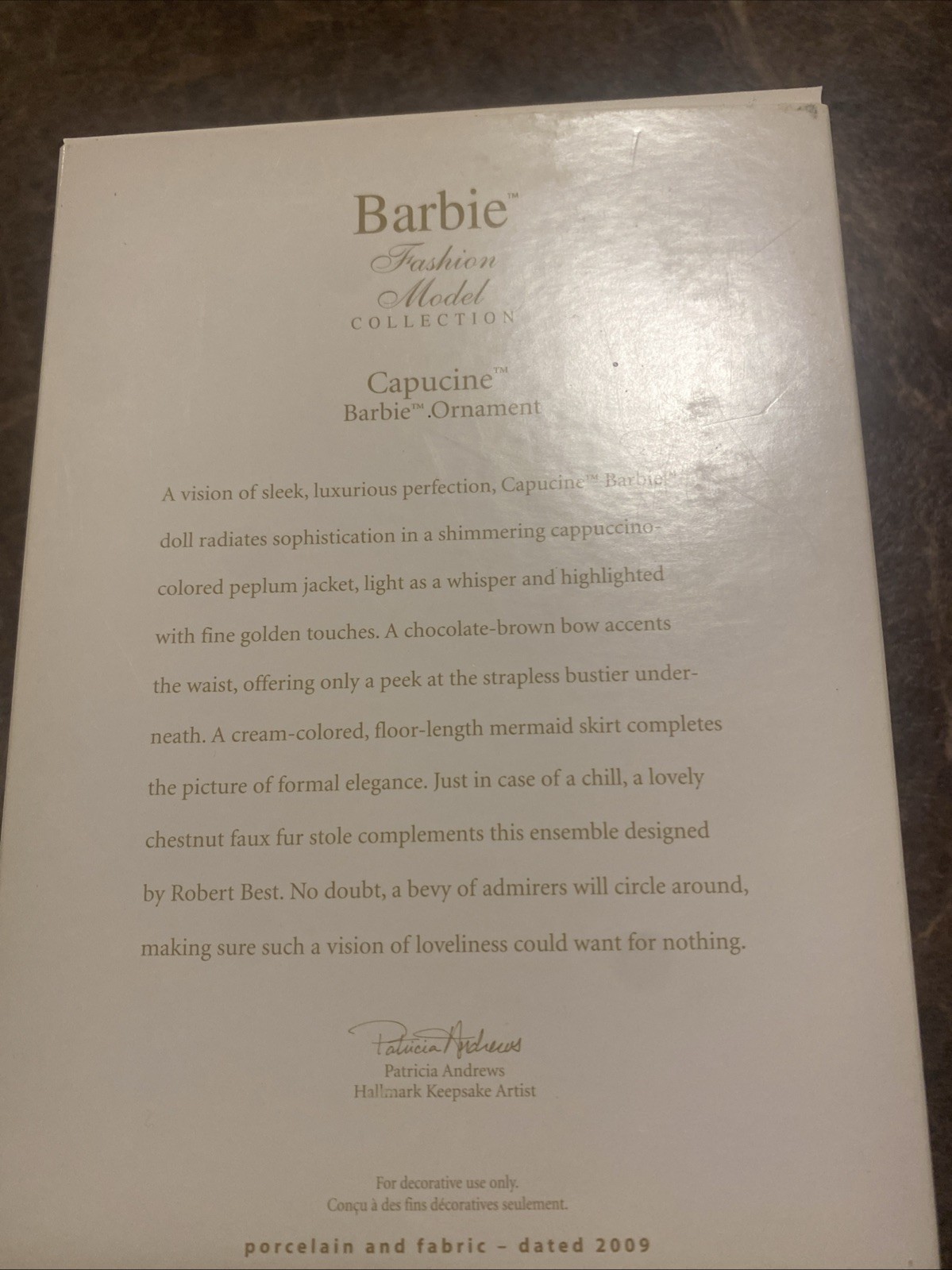 50 Years of Fabulous! Barbie 2009 Hallmark Ornament and Capuchins Barbie NIB