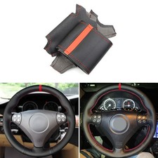 Schwarz-rot Lenkrad Leder Lenkradbezug Für Mercedes C-Klasse W203 SLK-Class R171