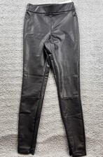 A New Day Women's Size Small High Rise Slim Fit Faux Leather Leggings Black