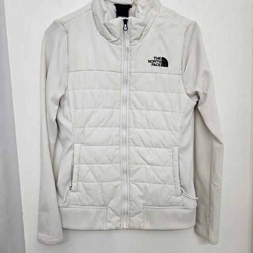 VETEMENTS Giacca The North Face S donna panna full zip foderata finto collo manica lunga