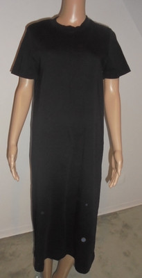 COS Kleid Sommerkleid basic Tshirtkleid lang schwarz Jersey Größe S