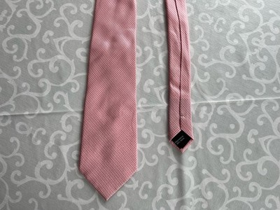 Royal Class Selection Herren Krawatte ~ Rosa weiß ~ 100% Seide ~ Schlips ~ Top