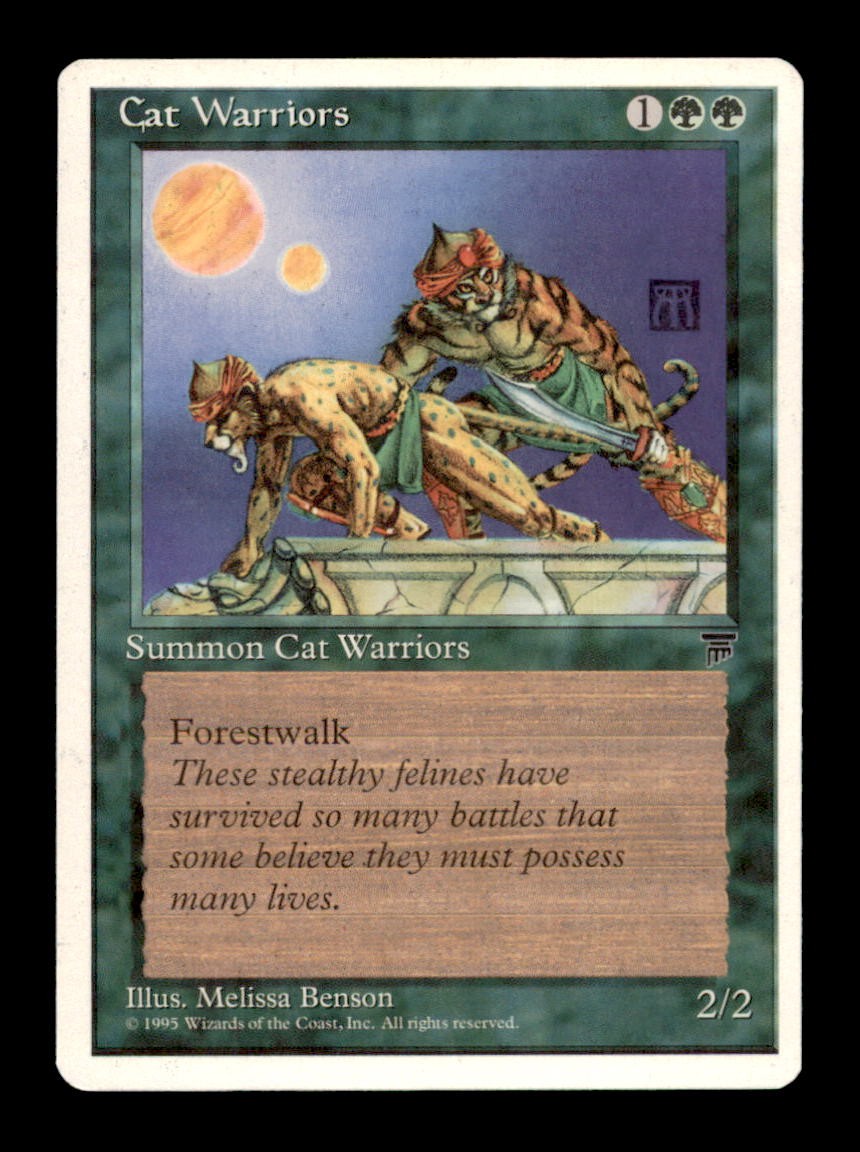 Cat Warriors Common Chronicles Magic: The Gathering Lightly Played