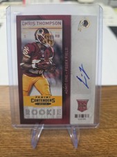 Chris Thompson 2013 Contenders  Playoff Ticket Auto Rc card #119 Rookie. rookie card picture