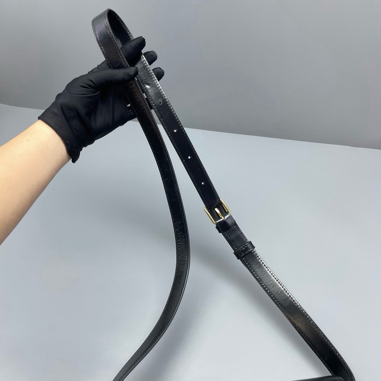 Authentic Celine Triomphe Medium Shoulder Bag – B… - image 19