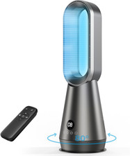 Tower Fan for Bedroom - 22 Inch Bladeless Fan, 8 Speeds, 9H Timer, LED Display,