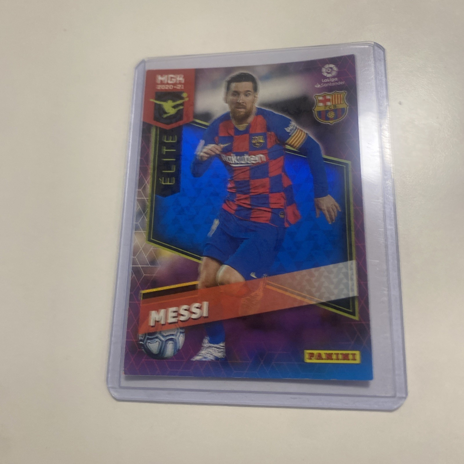 Lionel Messi 2020-21 Megacrack Elite Refractor Panini Barcelona Argentina Italy