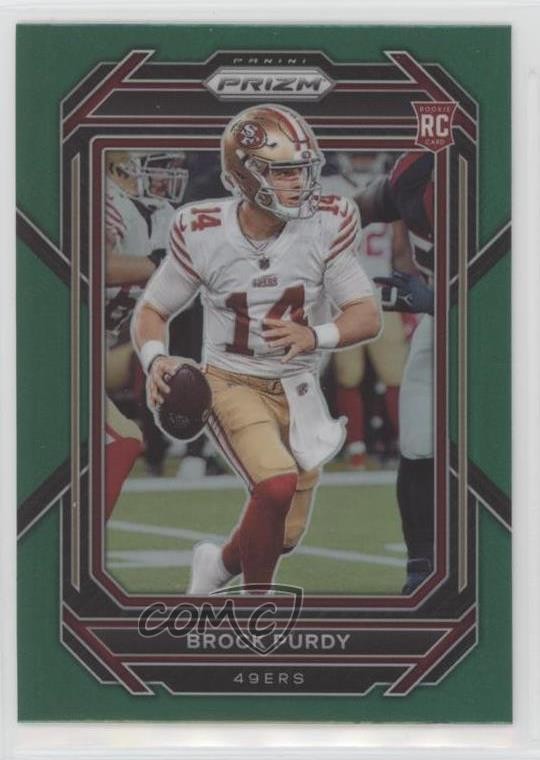 2022 Panini Prizm Rookies Green Prizm Brock Purdy #353 1pd