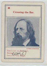1910 Parker Bros Authors De Luxe Alfred Lord Tennyson (Crossing the Bar) #M 0w6