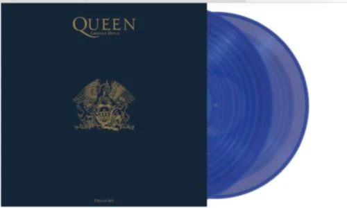 QUEEN GREATEST HITS II BLUE VINYL LIMITED ED. 2 LP NEW SEALED W/DAVID BOWIE